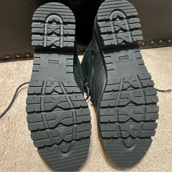Cole Haan Leather Combat Boots - Picture 6 of 6